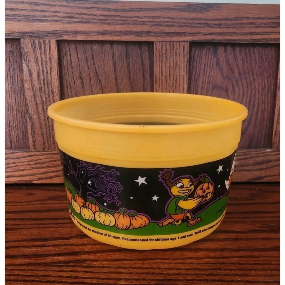Vintage 1999 McDonald's Boo Bucket Halloween Happy Meal Grimace Pumpkin‎ No Lid